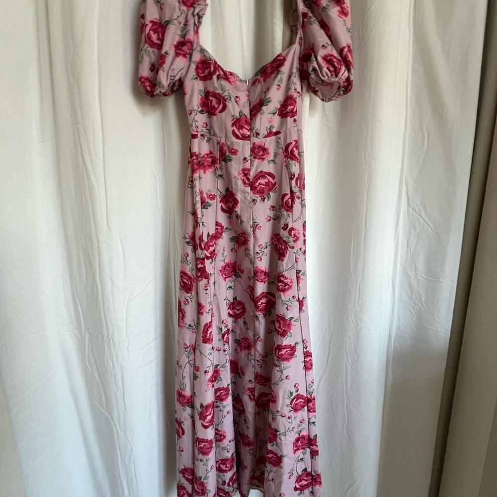 Chic Long Sleeve Floral Dress in Pink - Picture 7 of 10